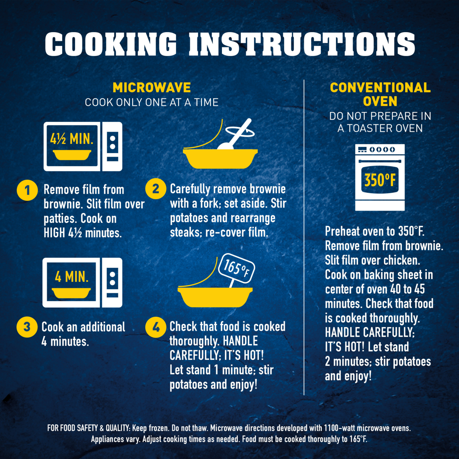 slide 5 of 5, Hungry-Man Salisbury Steak, Frozen Meal, 16 oz, 16 oz