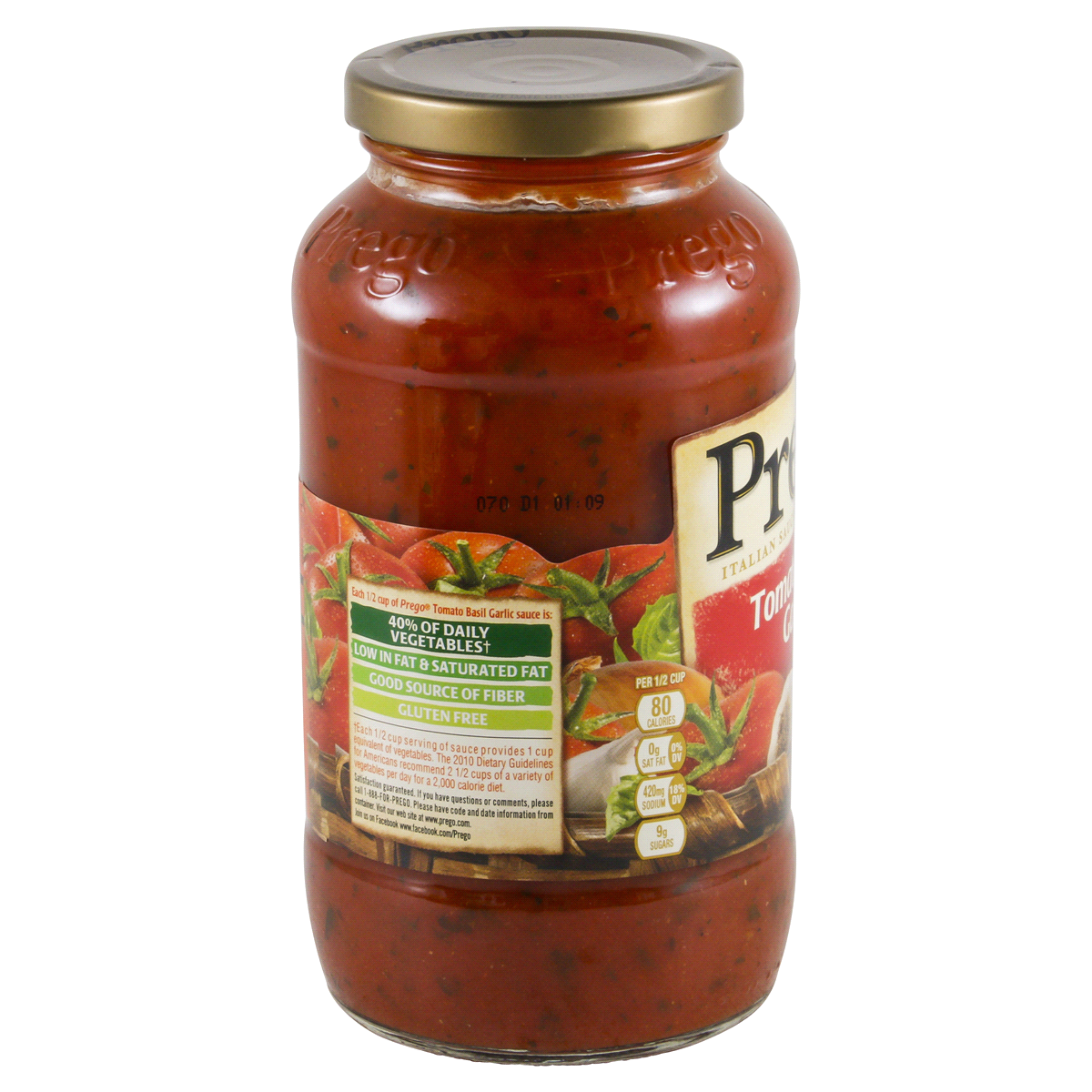 slide 3 of 4, Prego Tomato Basil Garlic Italian Sauce, 24 oz