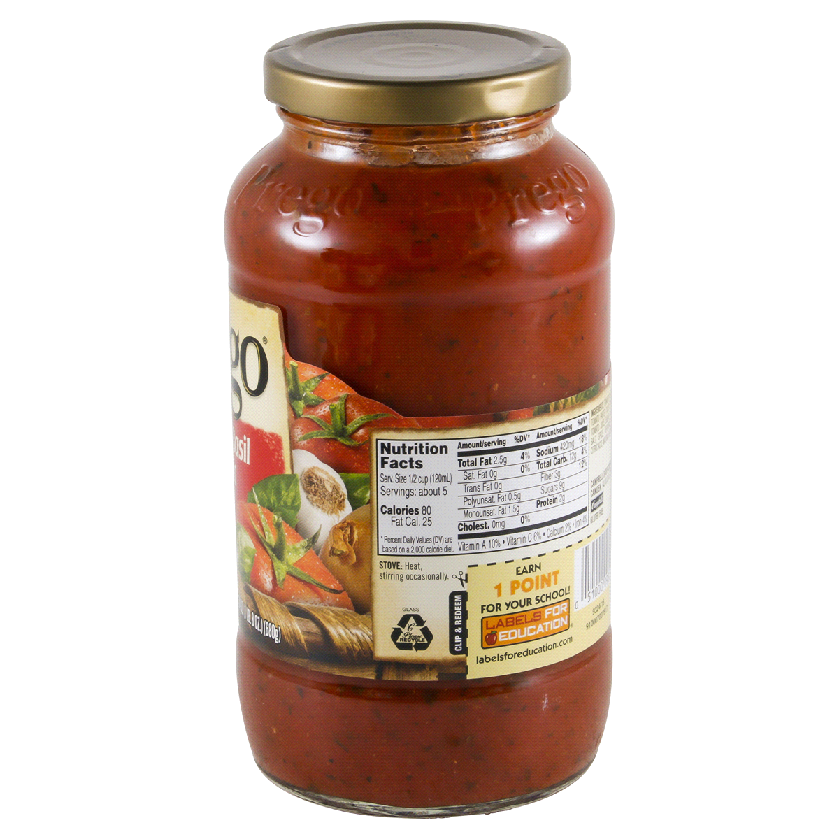 slide 2 of 4, Prego Tomato Basil Garlic Italian Sauce, 24 oz