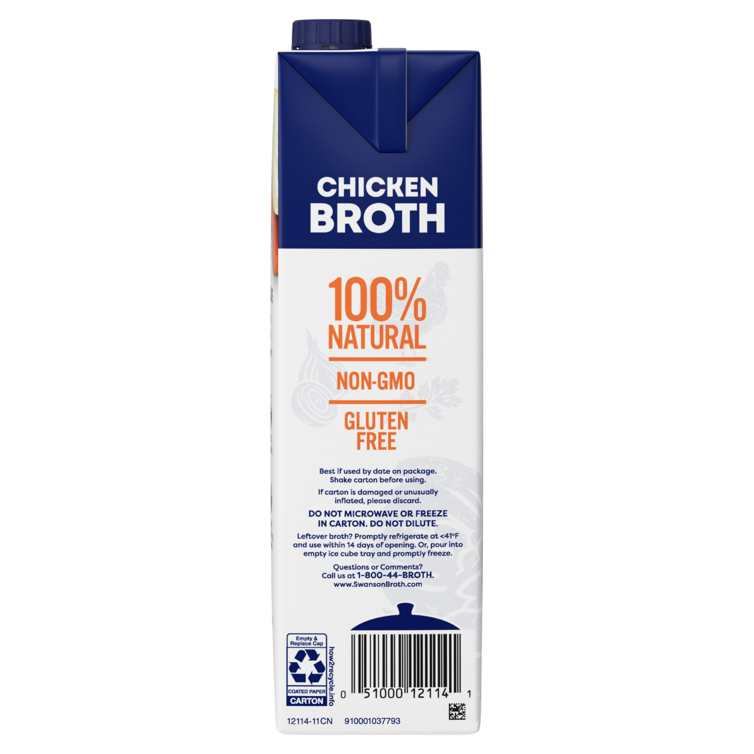 slide 3 of 8, Swanson Chicken Broth, 32 oz Carton, 32.000 oz