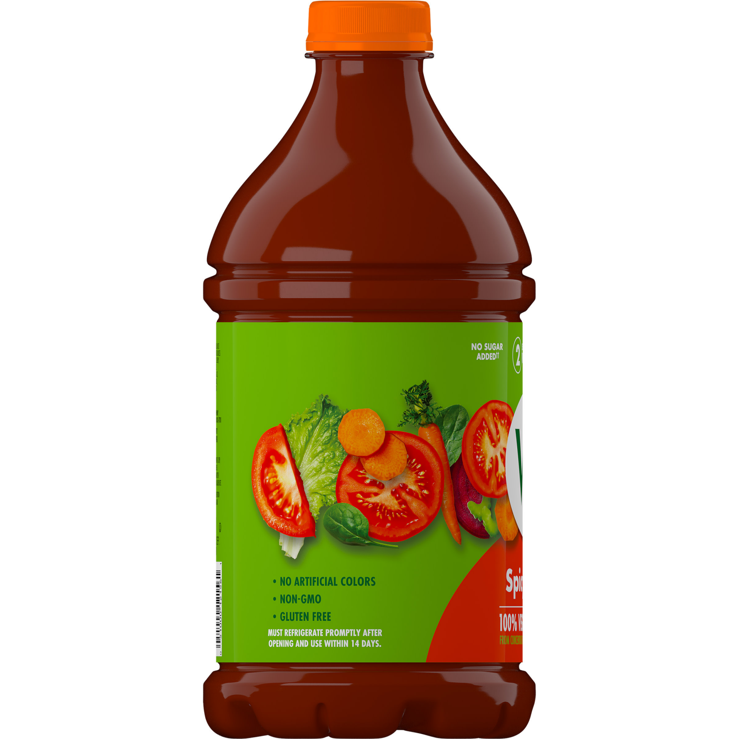 slide 2 of 8, V8 Spicy Hot 100% Vegetable Juice, 46 fl oz Bottle, 46.000 fl oz