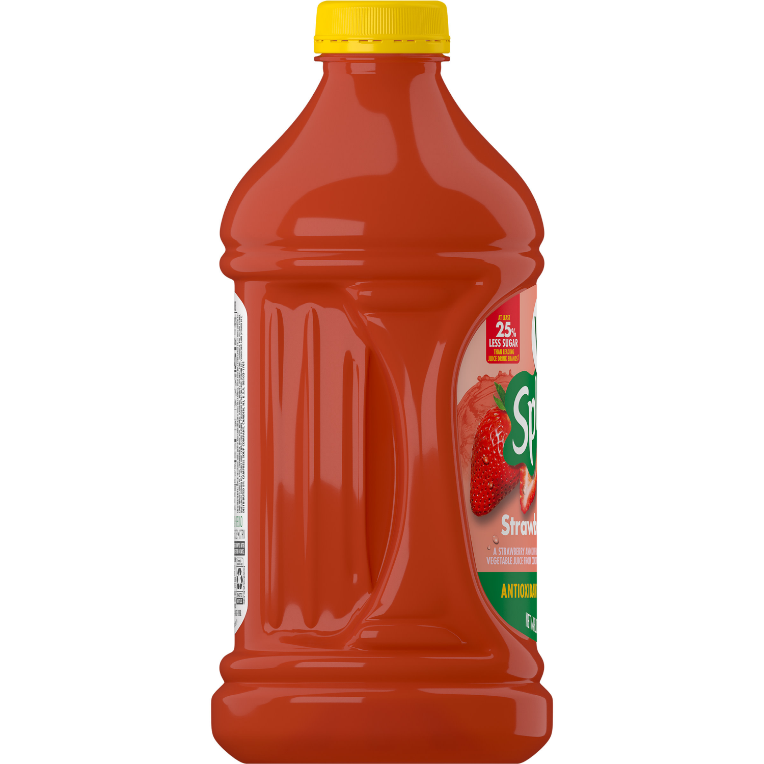 slide 2 of 8, V8 Splash Strawberry Kiwi Flavored Beverage, 64 fl oz Bottle, 64.000 fl oz