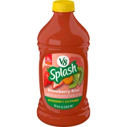 V8 Splash Strawberry Kiwi Flavored Beverage, 64 fl oz Bottle
