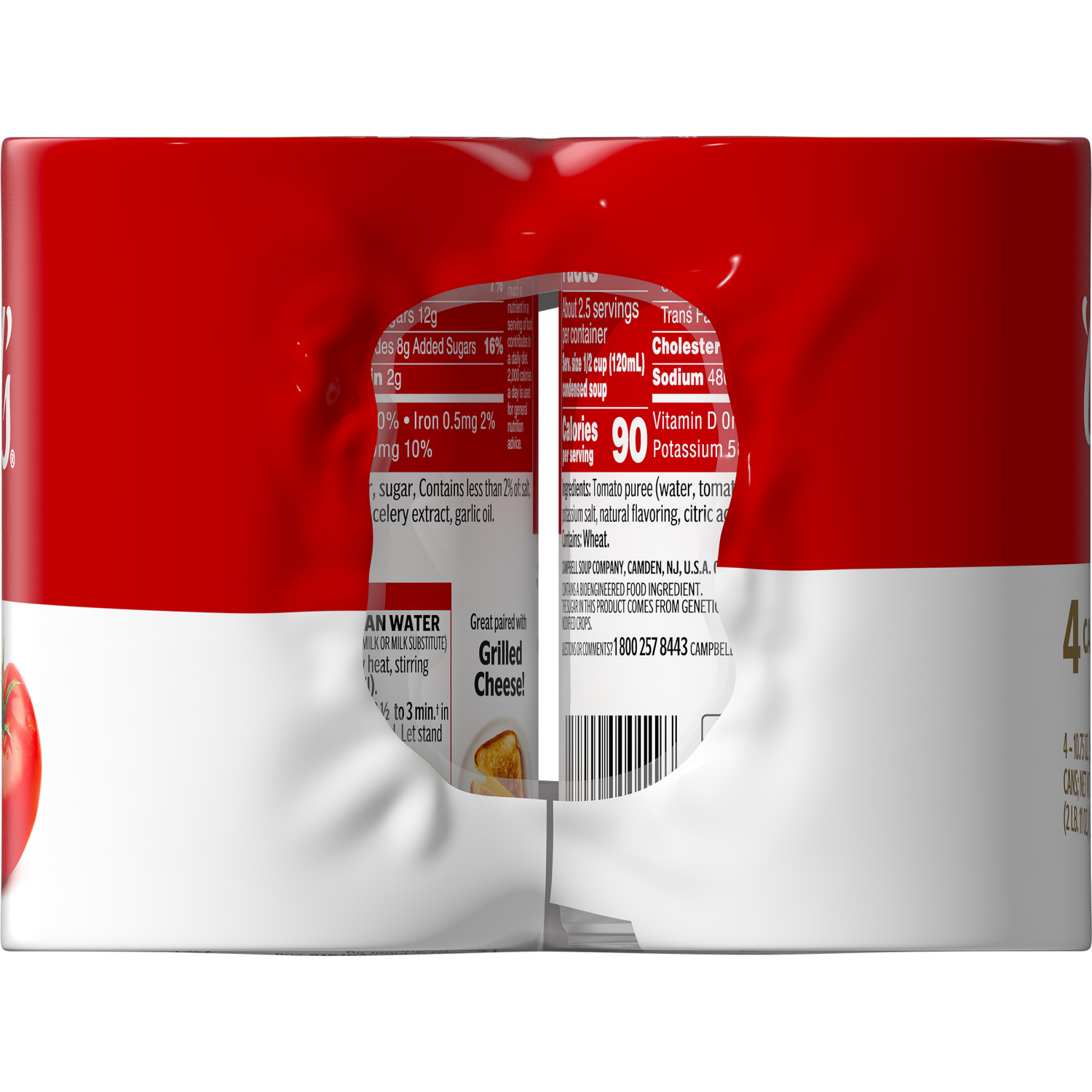 slide 2 of 7, Campbell's Condensed Tomato Soup, 10.75 oz Can (4 Pack), 43.000 oz