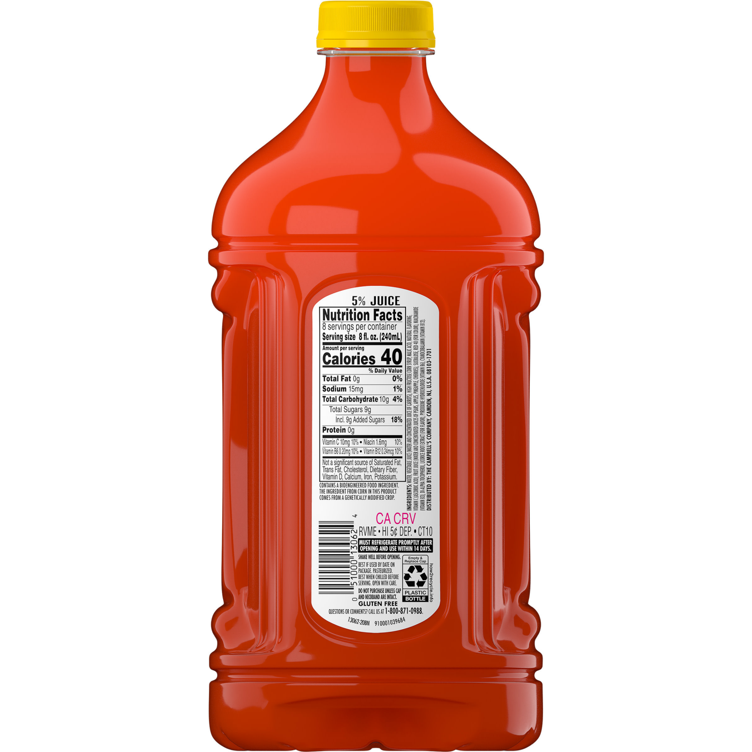 slide 7 of 8, V8 Splash Fruit Medley Flavored Beverage, 64 fl oz Bottle, 64 fl oz