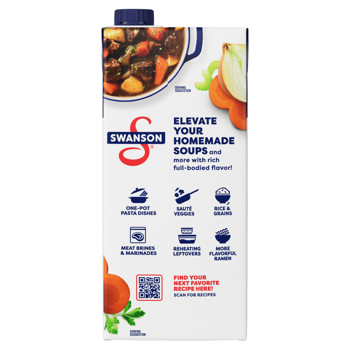 slide 7 of 8, Swanson Beef Broth, 32 oz Carton, 32 oz