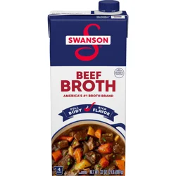 Swanson Beef Broth, 32 oz Carton