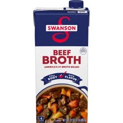 Swanson Beef Broth, 32 oz Carton