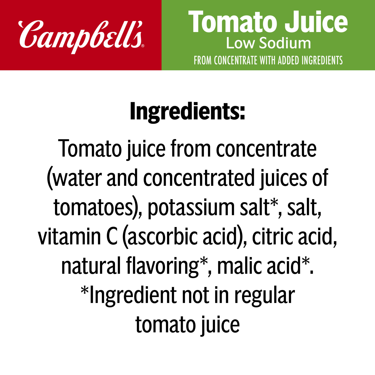 slide 3 of 8, Campbell's Low Sodium 100% Tomato Juice, 64 fl oz Bottle, 64.000 fl oz