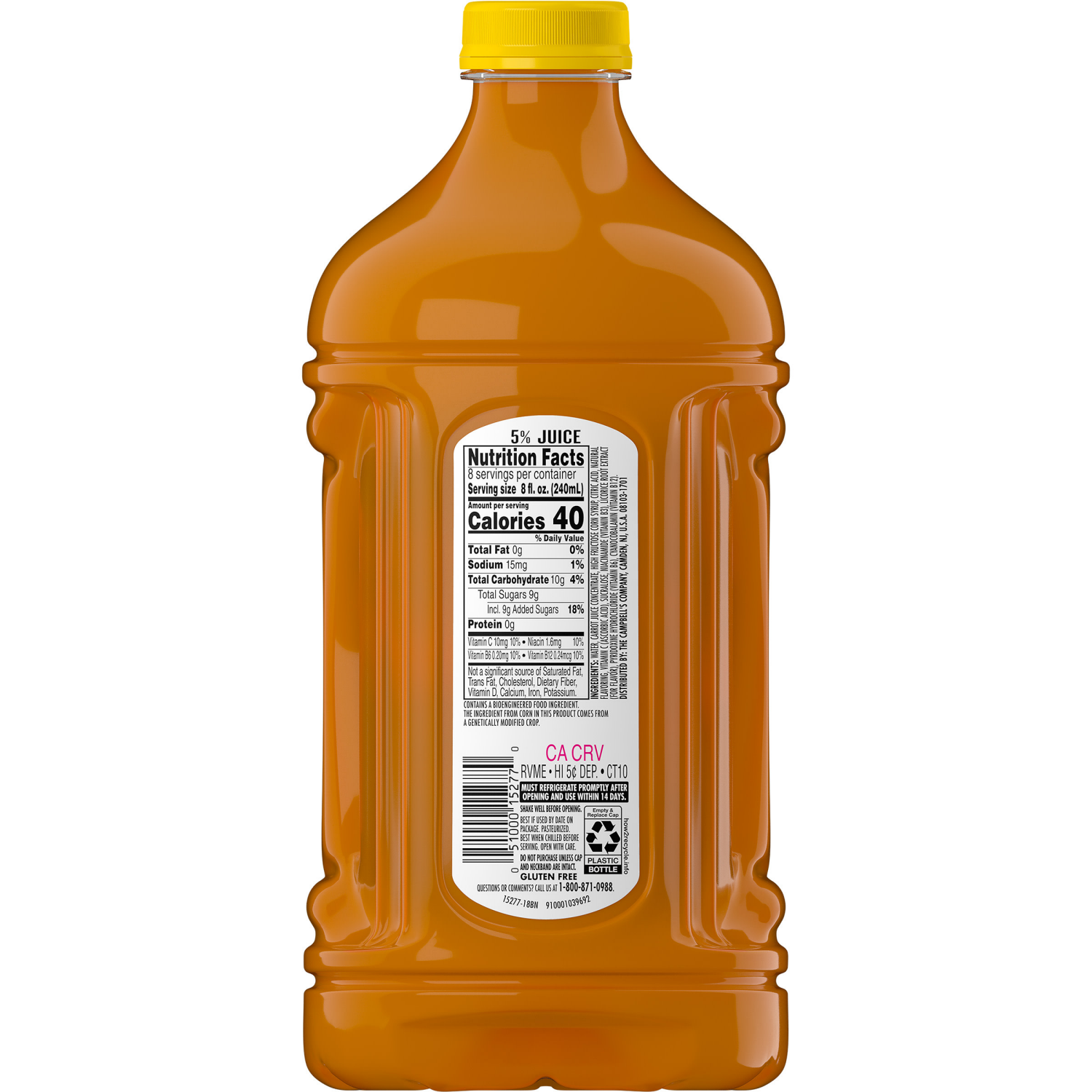 slide 7 of 8, V8 Splash Mango Peach Flavored Beverage, 64 fl oz Bottle, 64 fl oz