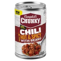 Campbell's Campbell’s Chunky Hot and Spicy Chili With Beans, 19 oz Can