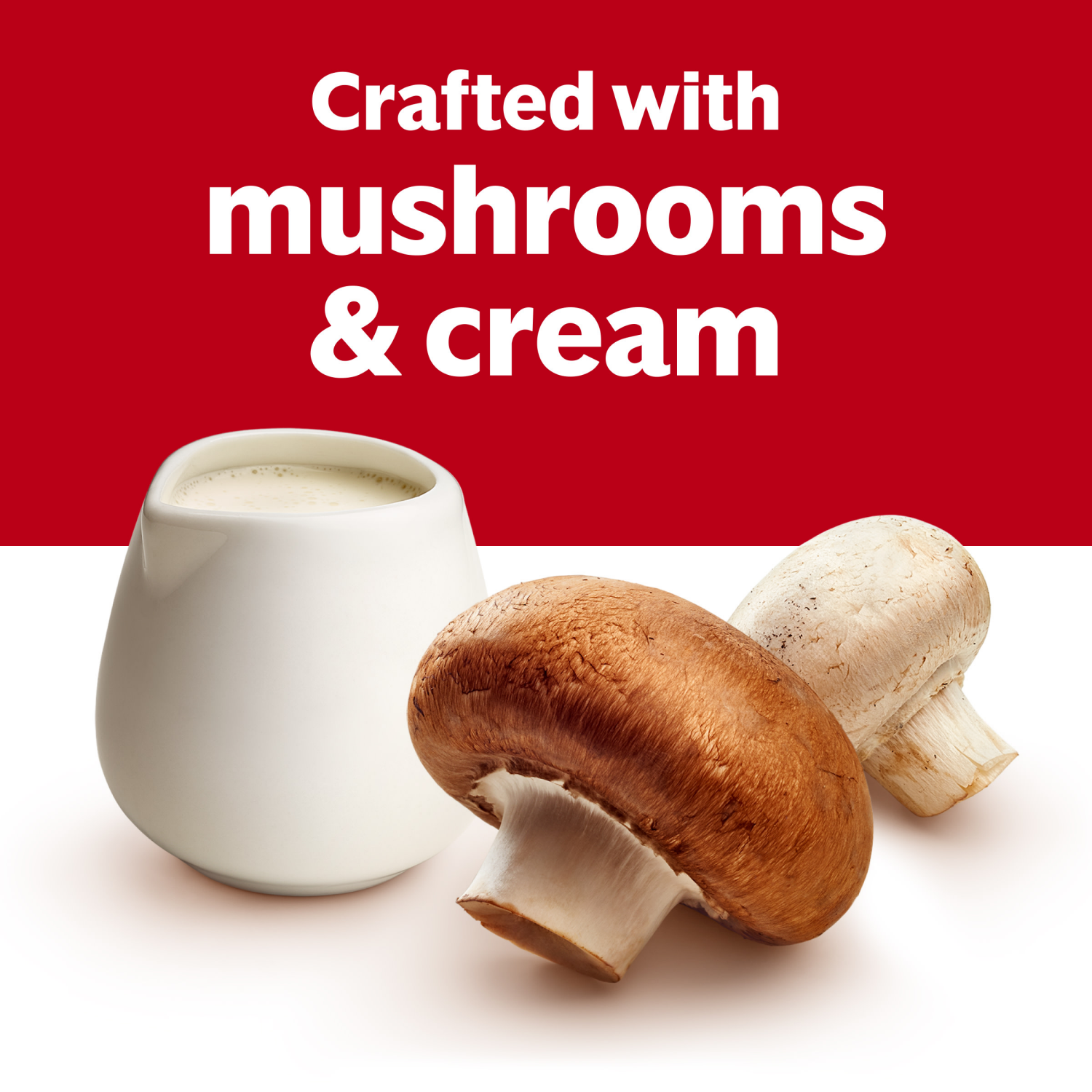 slide 6 of 7, Campbell's Condensed 25% Less Sodium Cream of Mushroom Soup, 10.5 oz Can, 10.5 oz