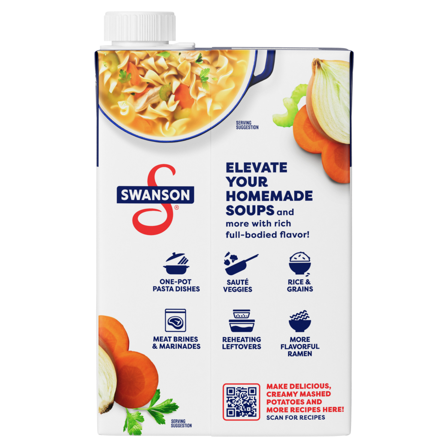 slide 3 of 5, Swanson Chicken Broth, 48 oz Carton, 48.000 oz
