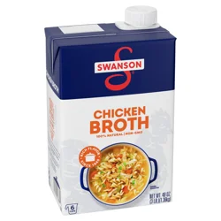 Swanson Chicken Broth, 48 oz Carton