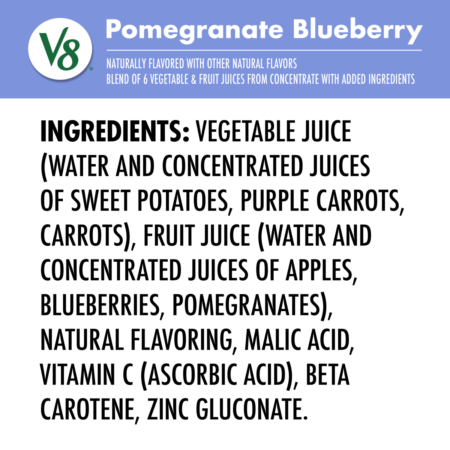 slide 4 of 7, V8 Pomegranate Blueberry 100% Fruit and Vegetable Juice, 46 fl oz Bottle, 46.000 fl oz