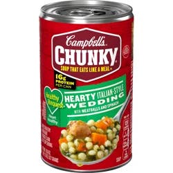 Campbell's Hearty Italian Wedding Soup with Meatballs and Spinach