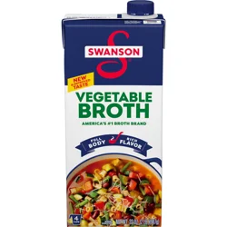 Swanson Vegetable Broth, 32 oz Carton