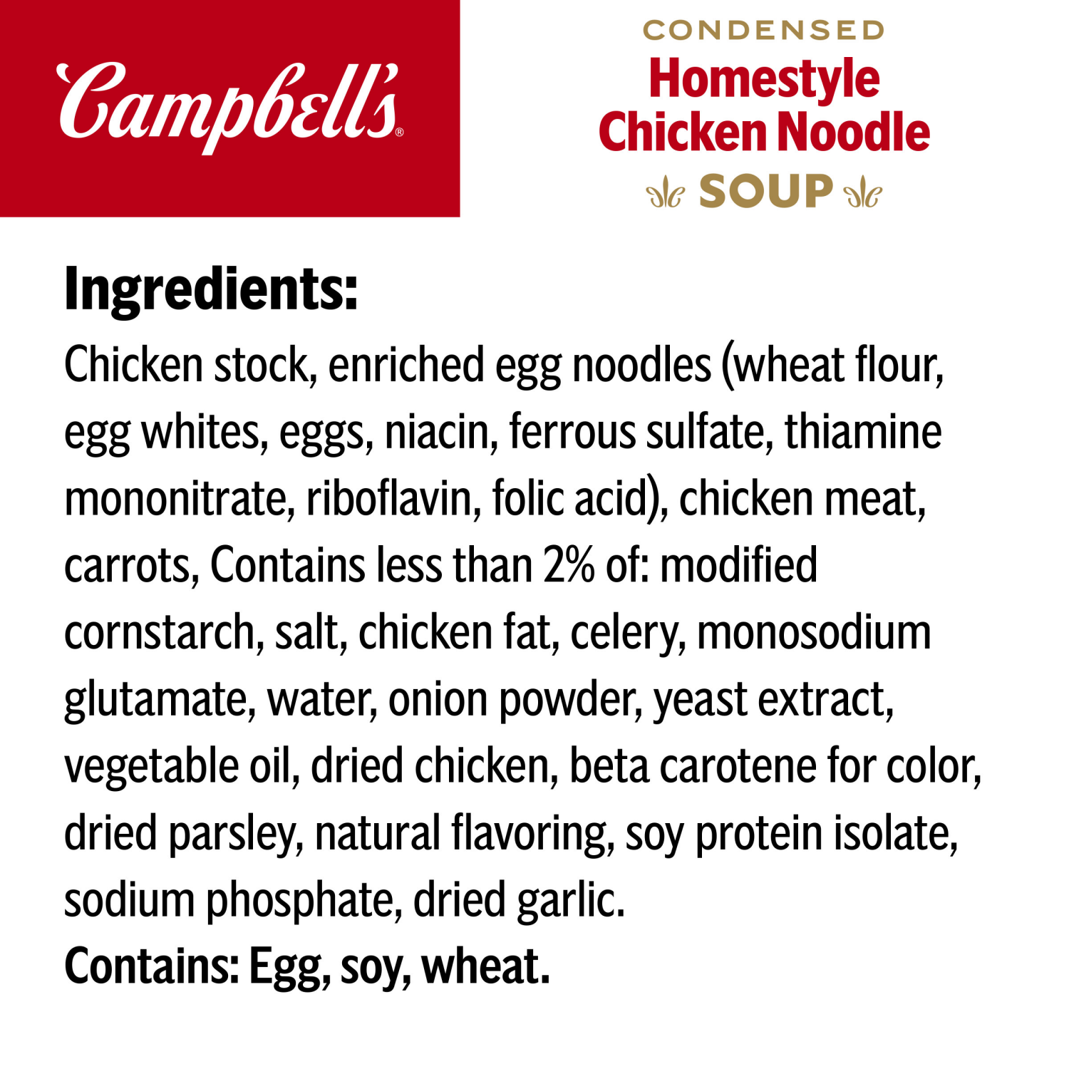 slide 4 of 7, Campbell's Campbell’s Condensed Homestyle Chicken Noodle Soup, 22.2 oz Family Size Can, 22.200 oz