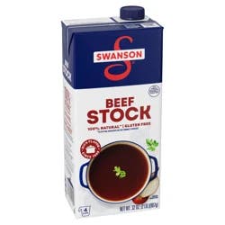 Swanson Beef Stock, 32 oz Carton