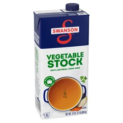 Swanson Vegetable Stock, 32 oz Carton