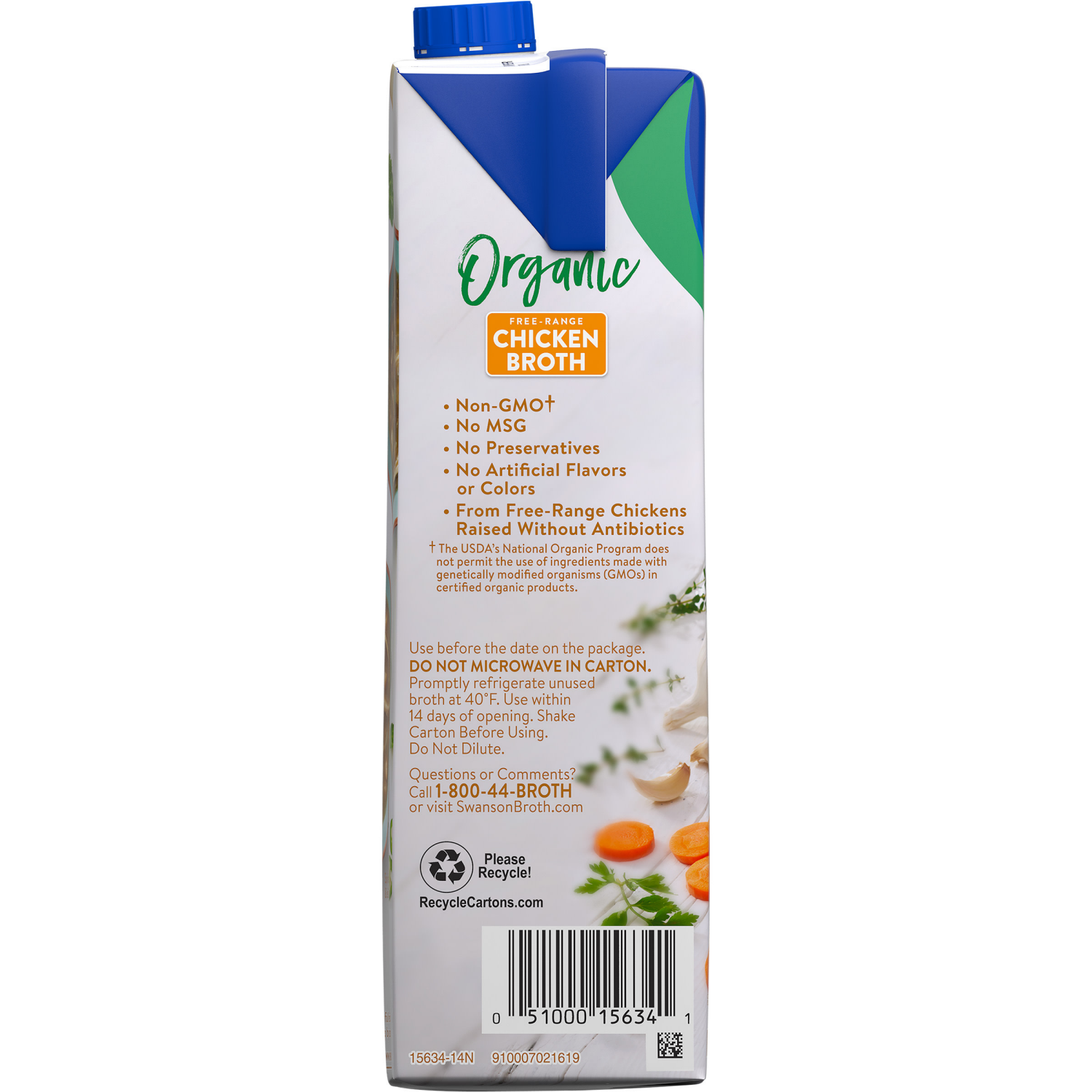 slide 2 of 8, Swanson Organic Chicken Broth , 32 oz, 32 oz