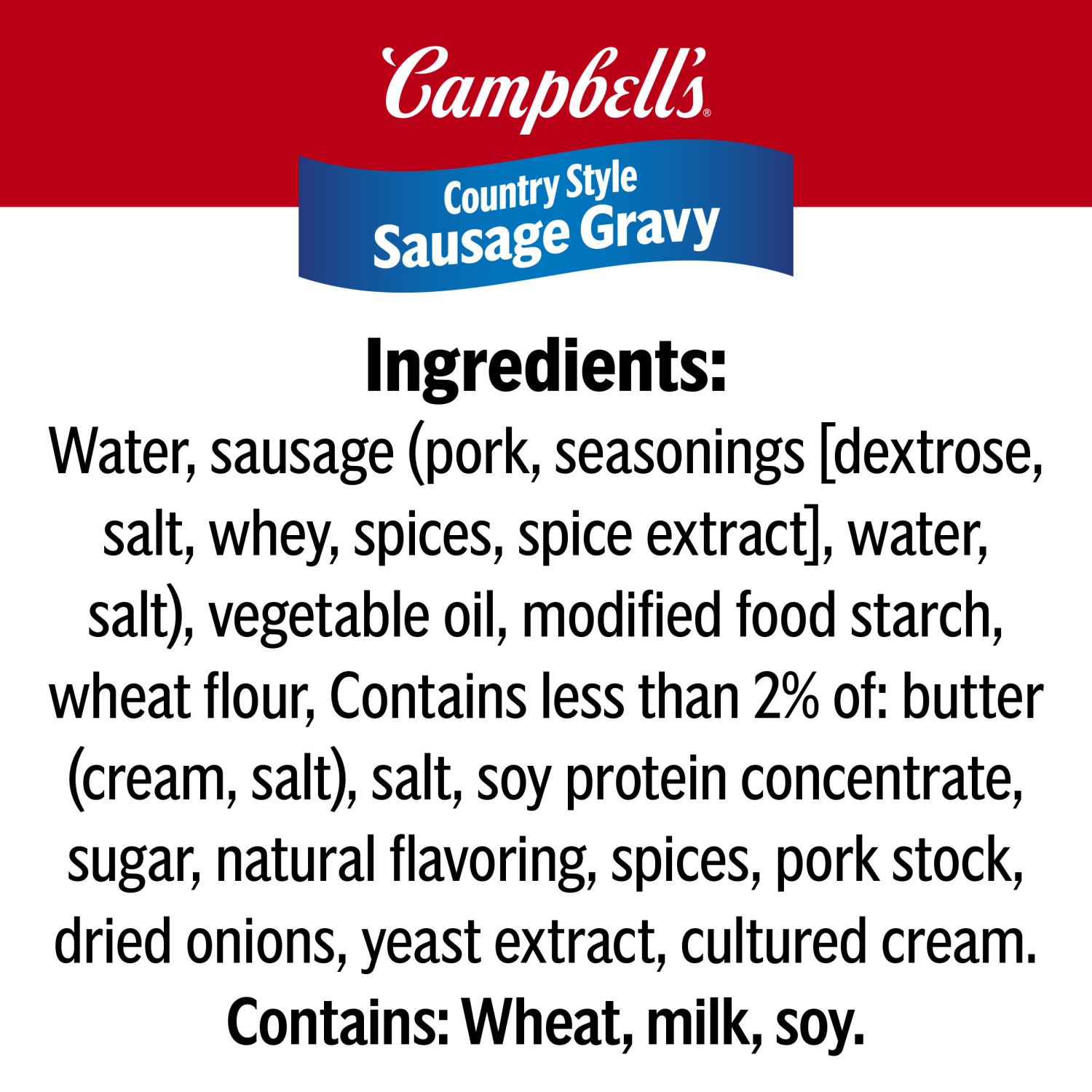 slide 2 of 5, Campbell's Country Style Sausage Gravy, 13.800 oz