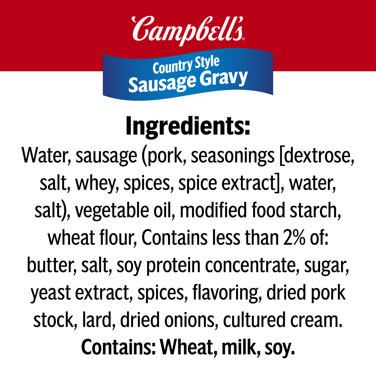 slide 3 of 7, Campbell's Country Style Sausage Gravy, 13.800 oz