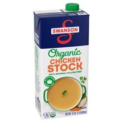 Swanson Organic Chicken Stock, 32 oz Carton