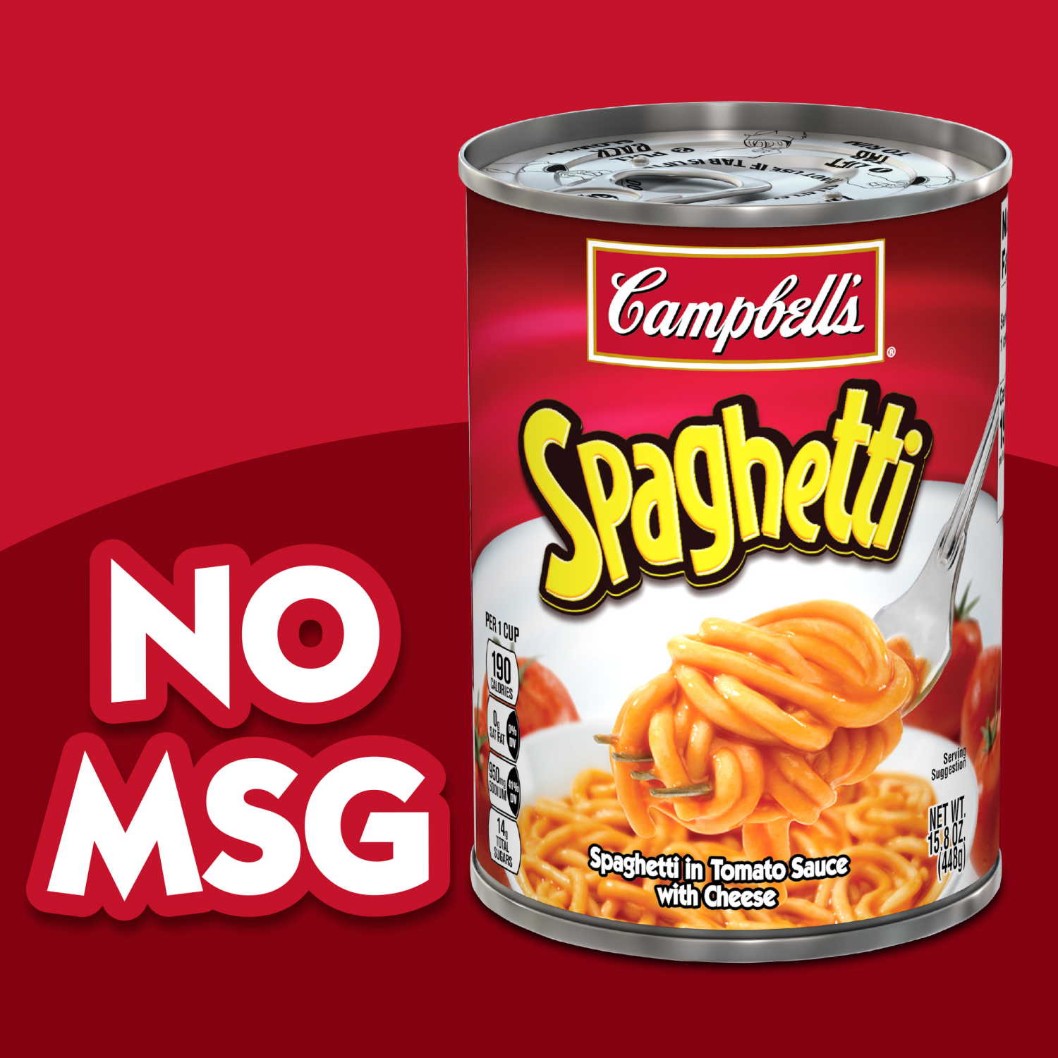 slide 7 of 8, Campbell's Spaghetti in Tomato Sauce with Cheese, 15.8 oz Can, 15.800 oz