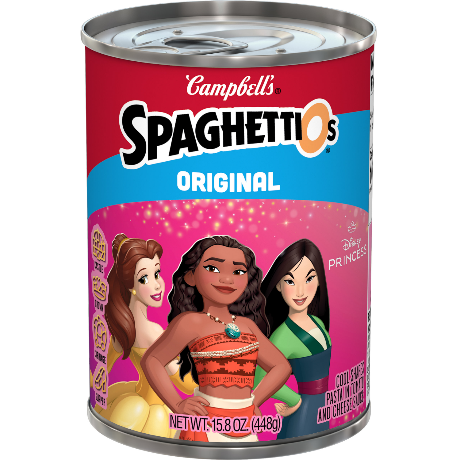 slide 1 of 5, Campbell's Original Disney Princess Cool Shapes Canned Pasta, 15.800 oz