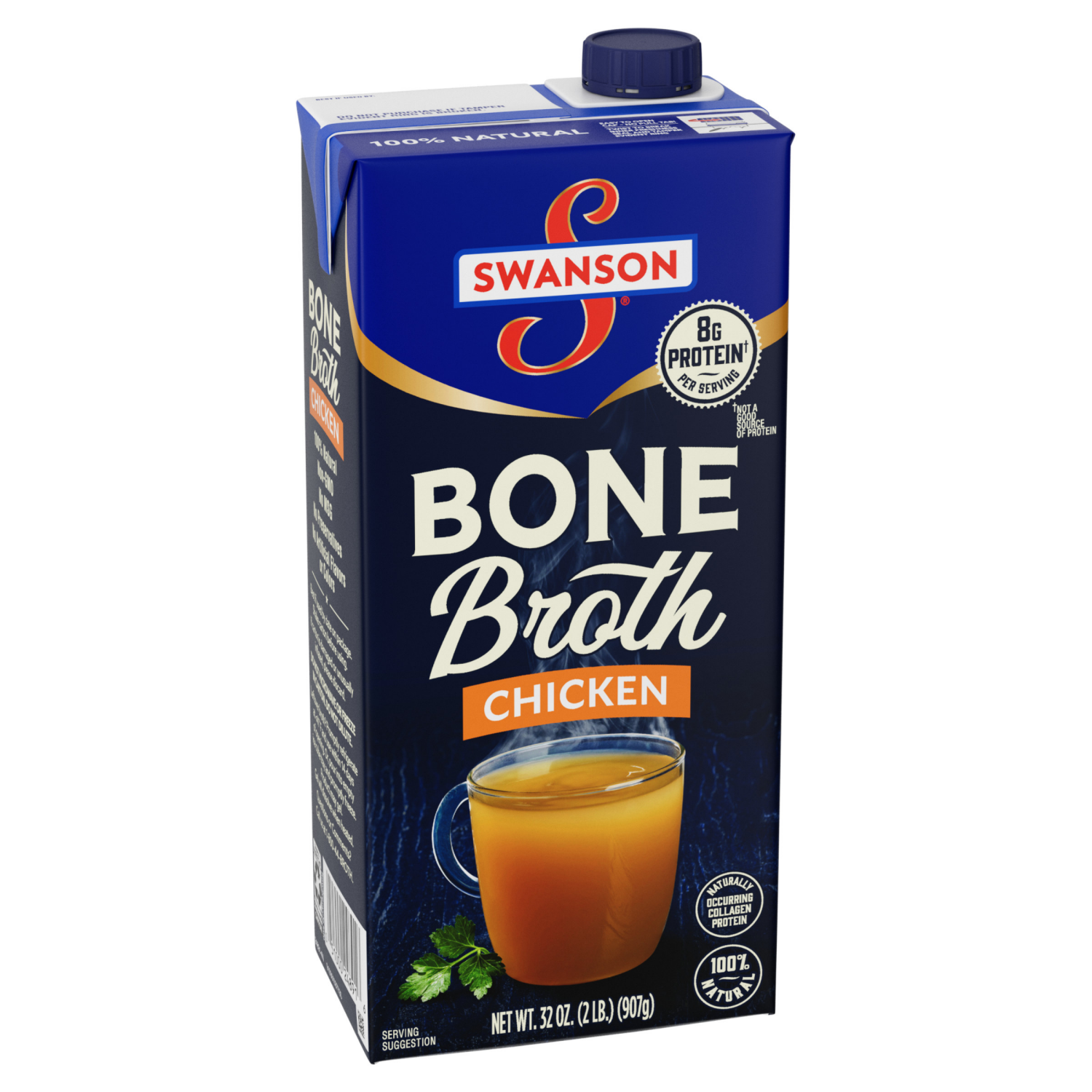 slide 1 of 5, Swanson Chicken Bone Broth, 32.000 oz