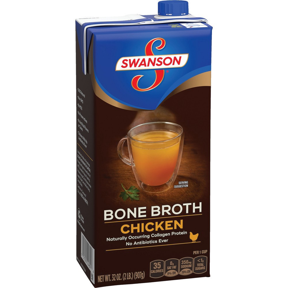 slide 5 of 6, Swanson Chicken Bone Broth, 32 oz