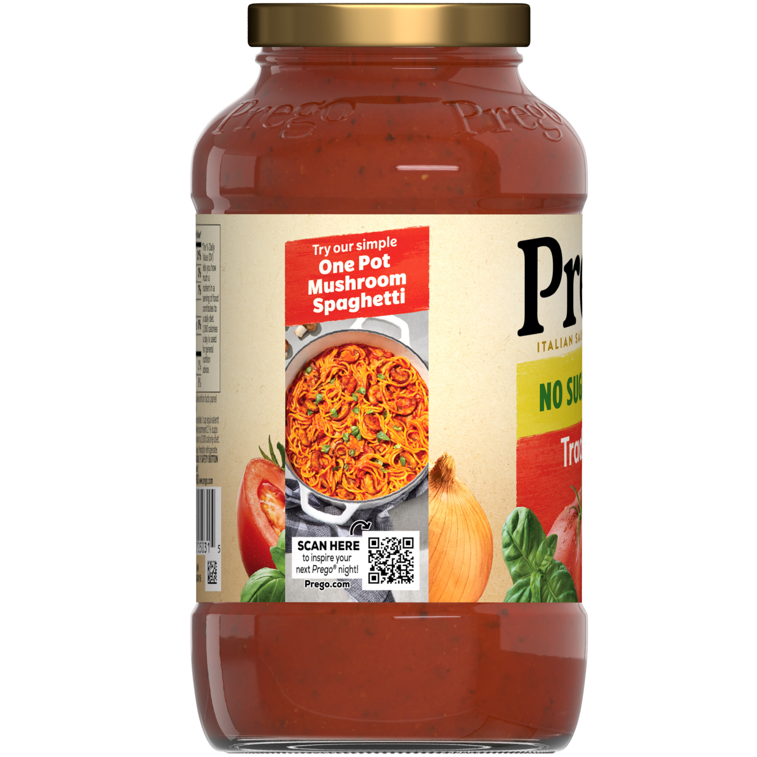 slide 3 of 8, Prego Traditional No Sugar Added Pasta Sauce, 23.500 oz