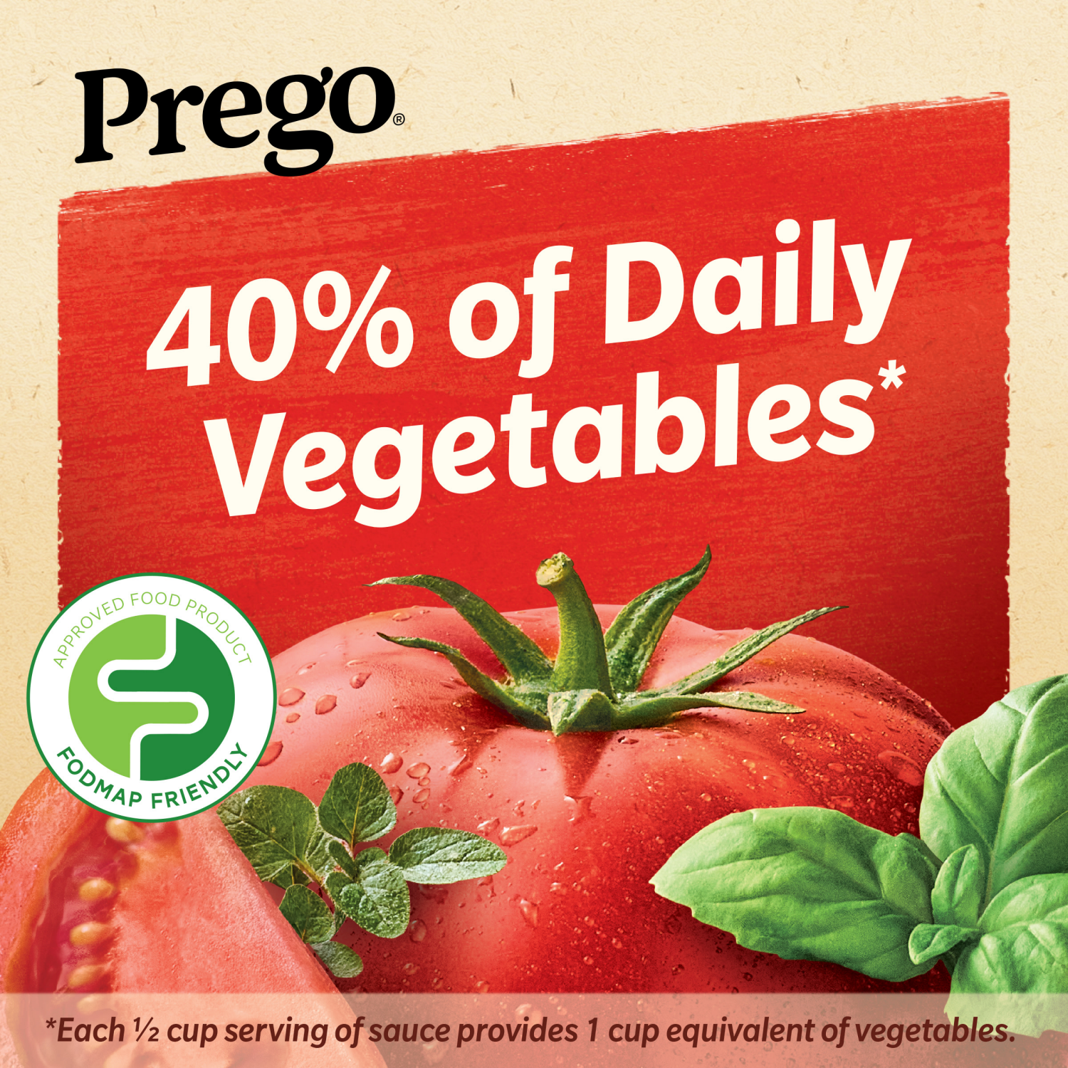 slide 7 of 8, Prego Traditional Sensitive Recipe Low FODMAP Pasta Sauce, 23.750 oz