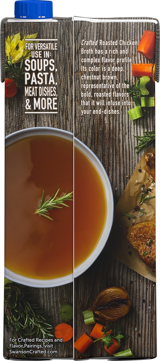 slide 4 of 10, Swanson Crafted Roasted Chicken Broth, 32 oz