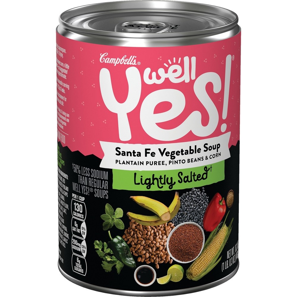 slide 3 of 5, Campbell's Well Yes! Lightly Salted Santa Fe Vegetable Soup, 16.3 oz