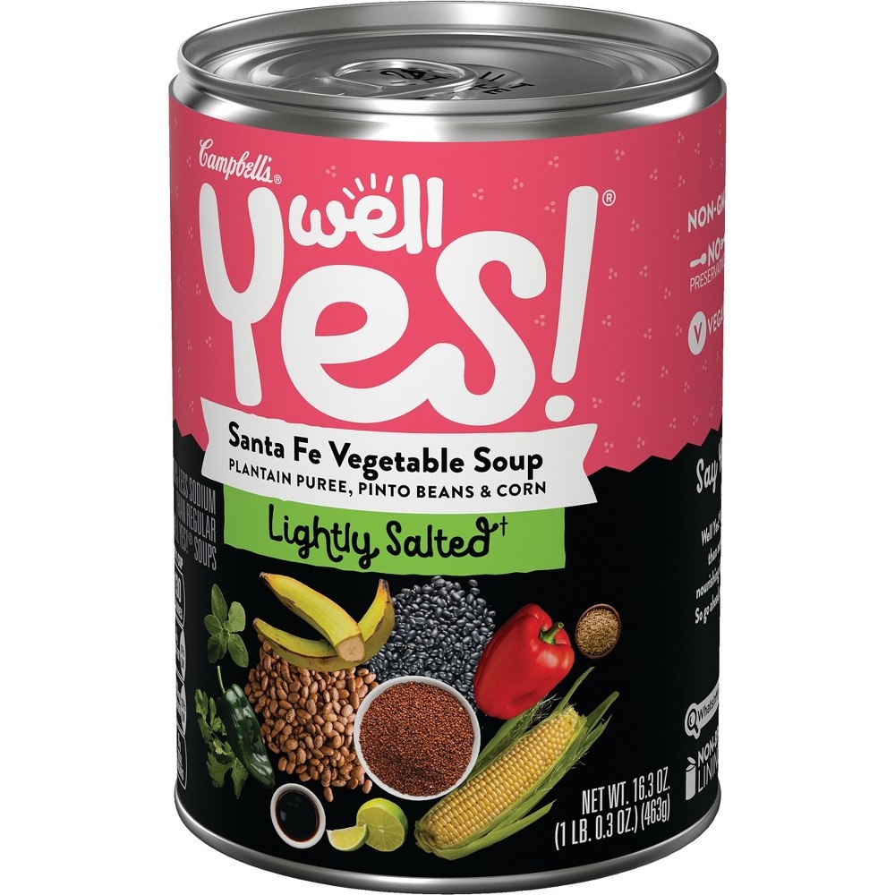 slide 4 of 5, Campbell's Well Yes! Lightly Salted Santa Fe Vegetable Soup, 16.3 oz