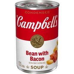 Campbell's Condensed Bean With Bacon Soup, Natural Smoke Flavoring Added, 11.25 oz Can