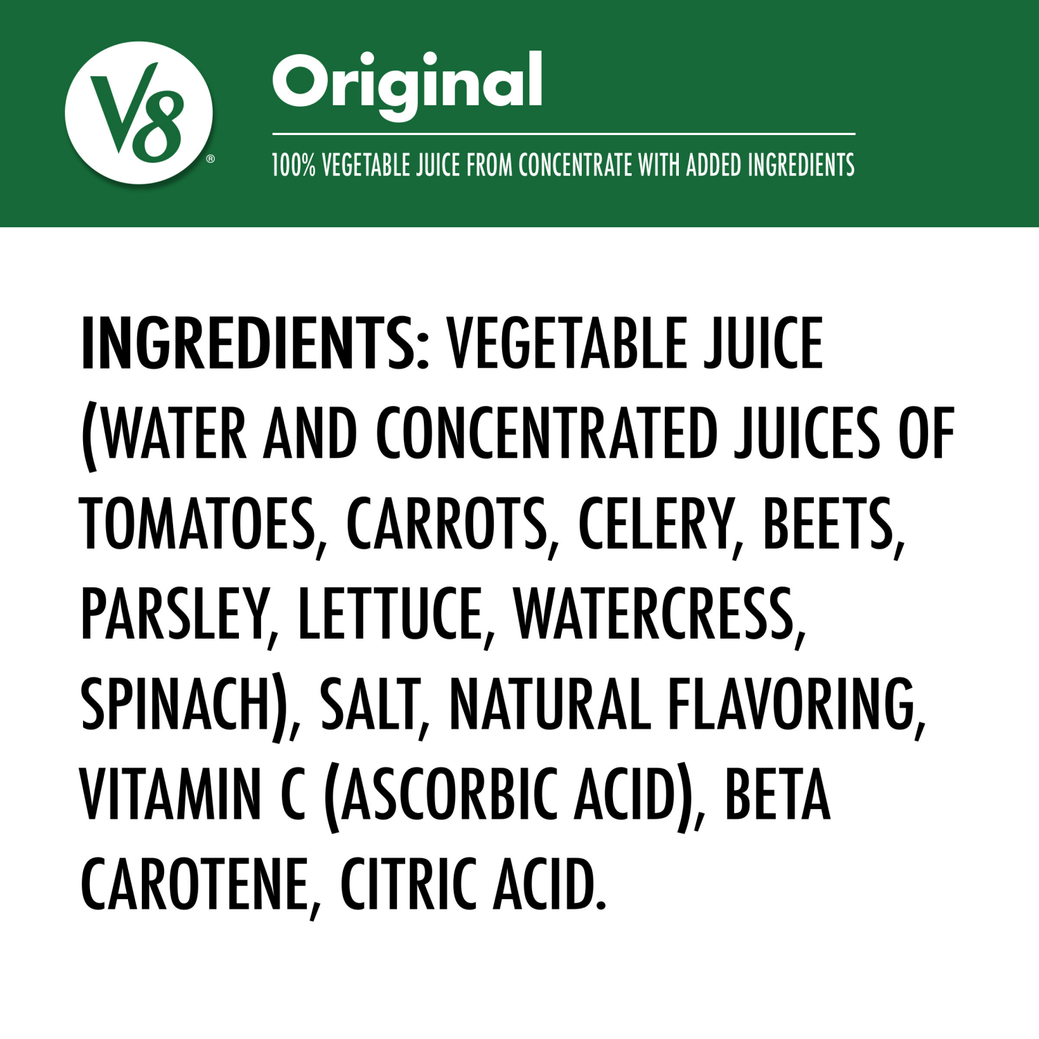 slide 3 of 5, V8 Original 100% Vegetable Juice, 44.000 fl oz