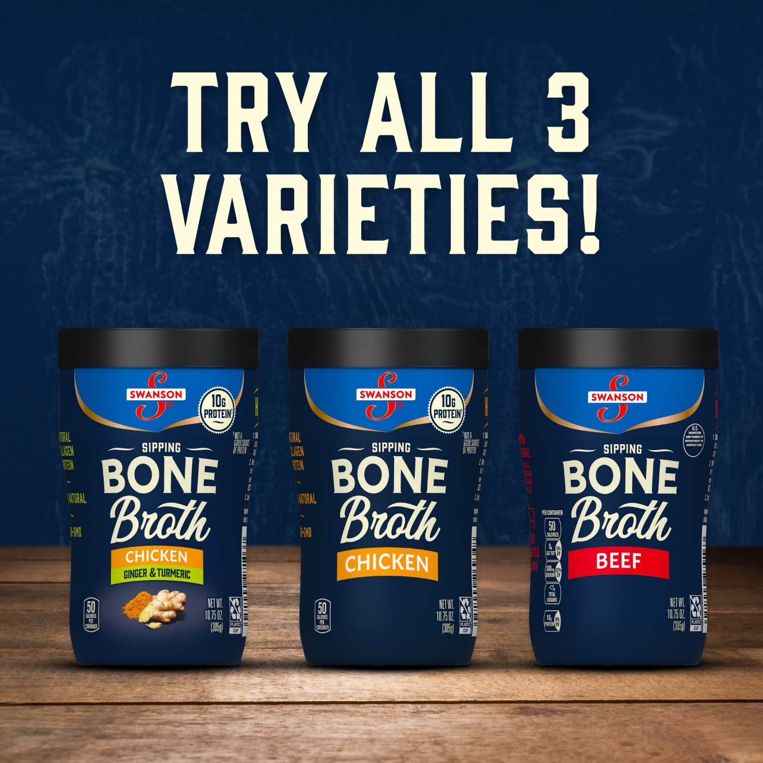 slide 5 of 5, Swanson Sipping Chicken Bone Broth, 10.750 oz