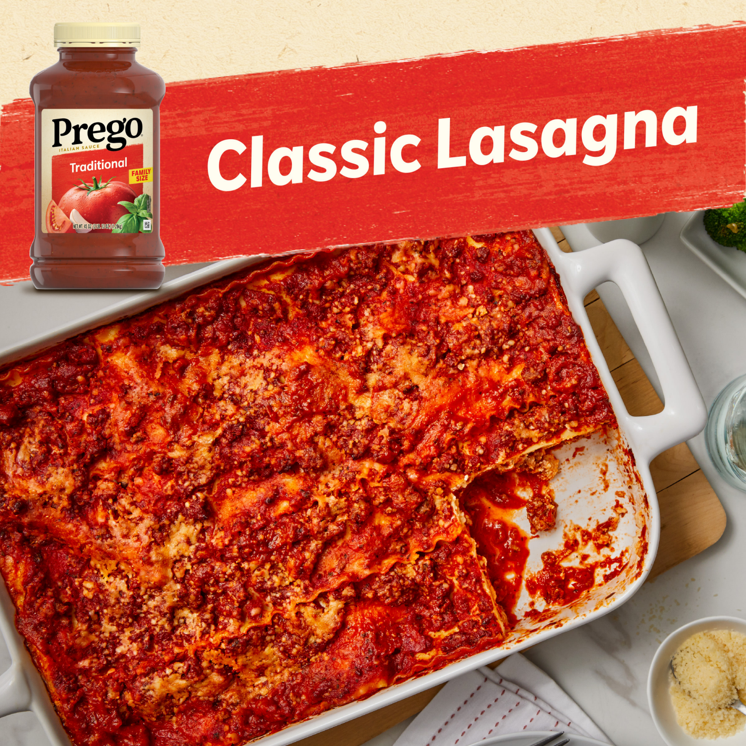 slide 6 of 8, Prego Traditional Pasta Sauce, 45.000 oz