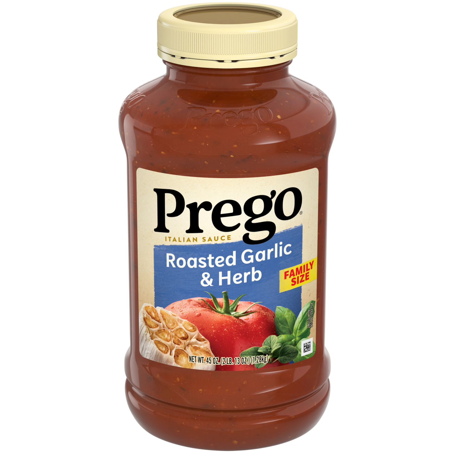 slide 1 of 8, Prego Roasted Garlic and Herb Pasta Sauce, 45.000 oz