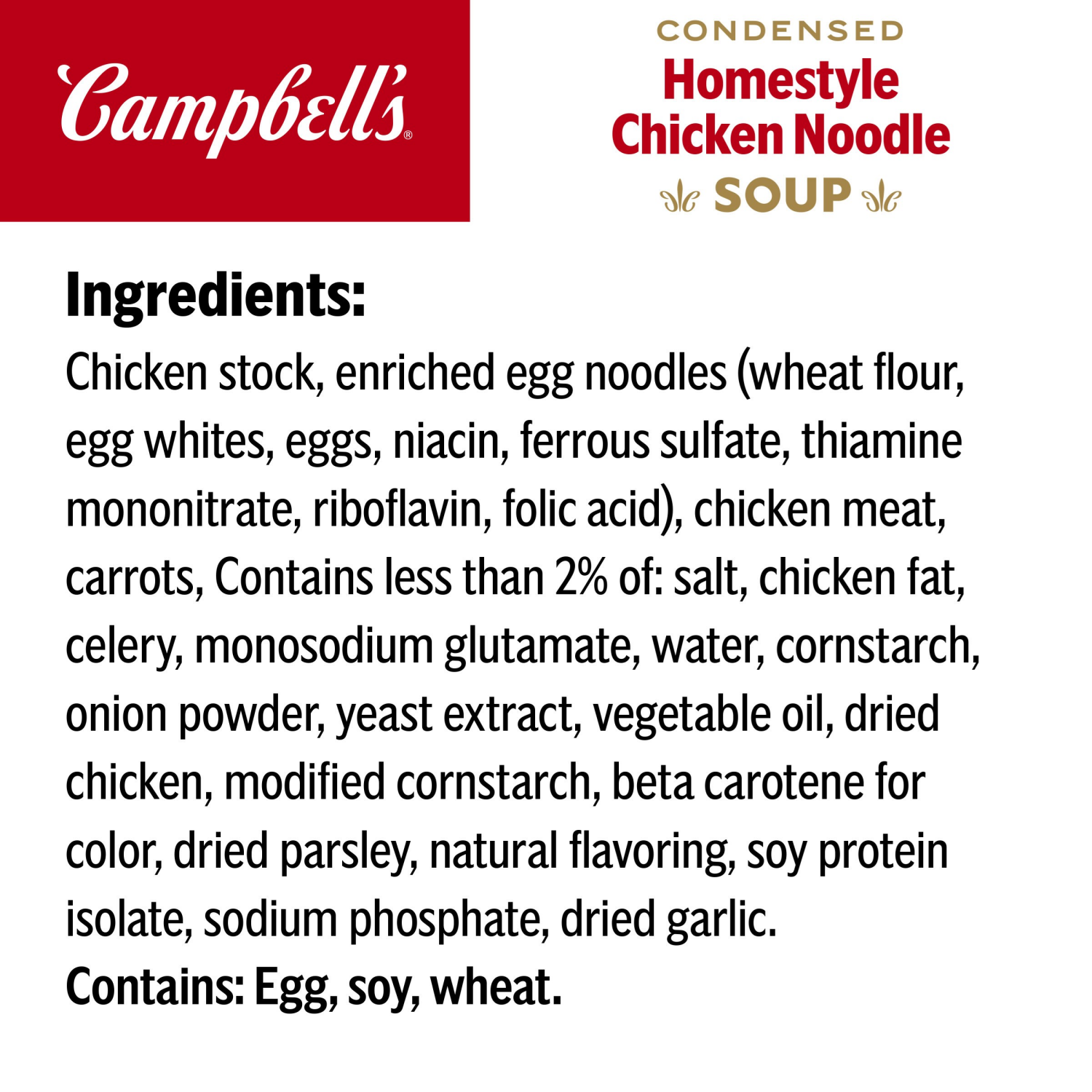 slide 4 of 7, Campbell's Campbell’s Condensed Homestyle Chicken Noodle Soup, 10.5 oz Can (4 Pack), 42 oz