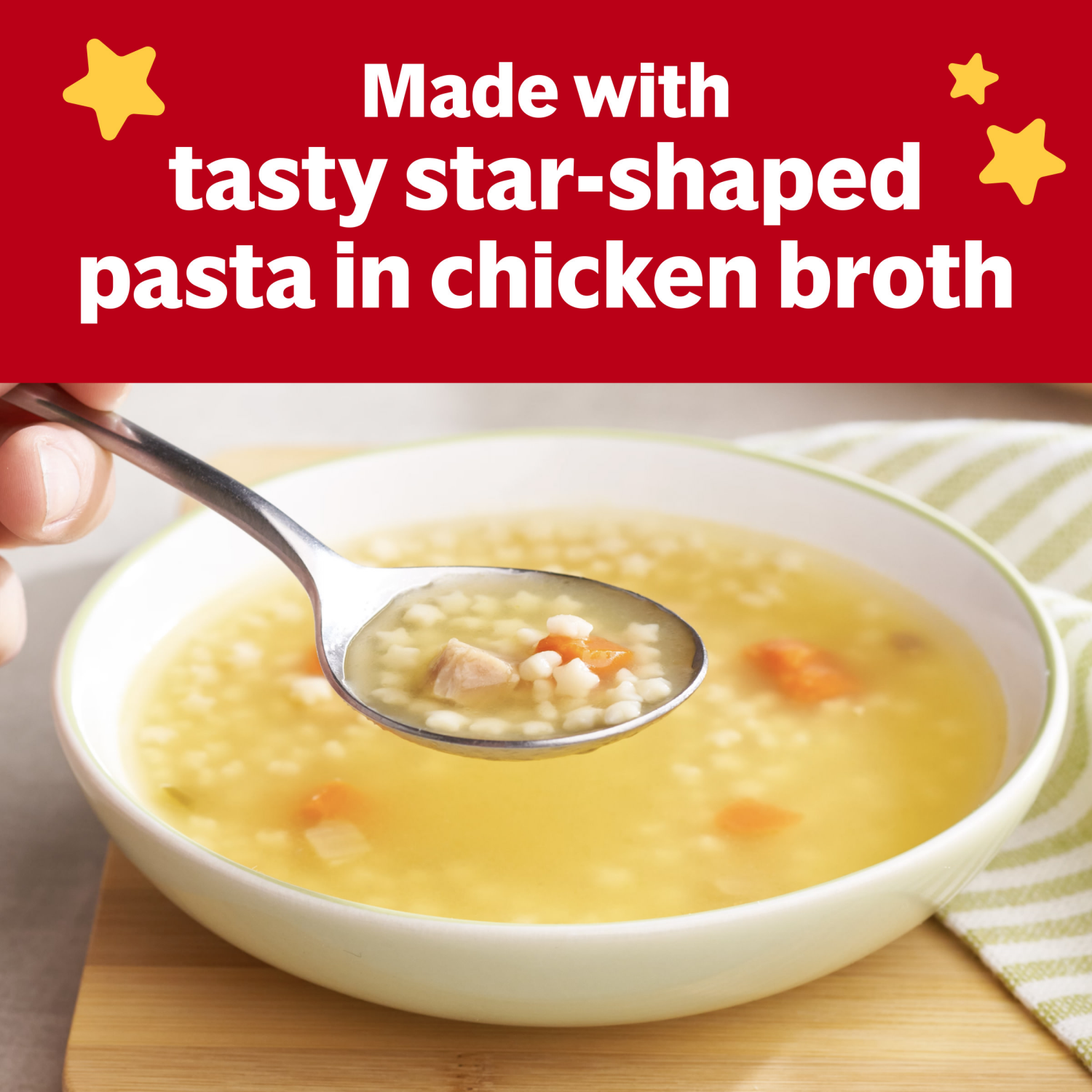 slide 6 of 7, Campbell's Campbell’s Condensed Kids Chicken and Stars Soup, 10.5 oz Can (4 Pack), 42 oz