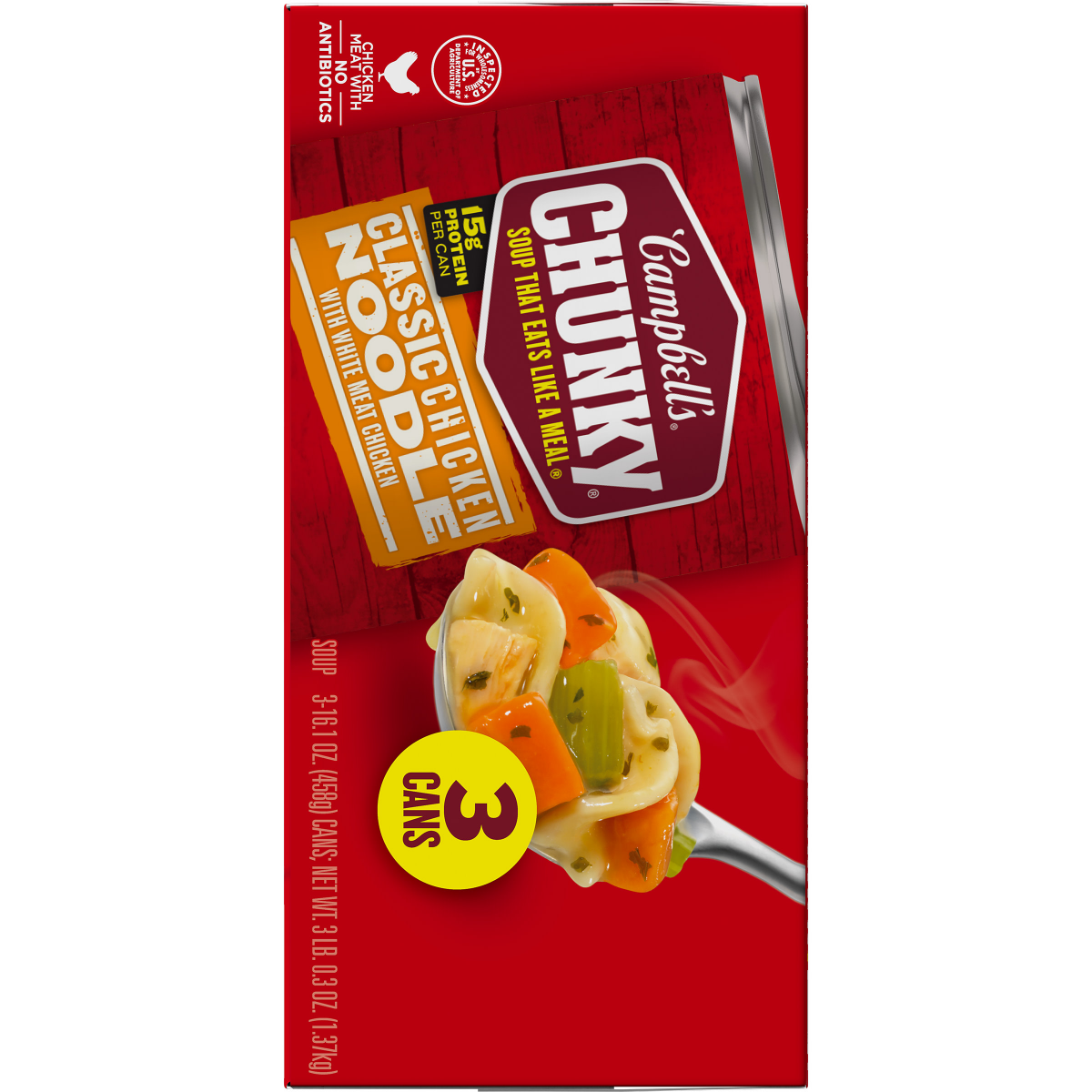 slide 4 of 8, Campbell's Classic Chicken Noodle Soup, 48.300 oz