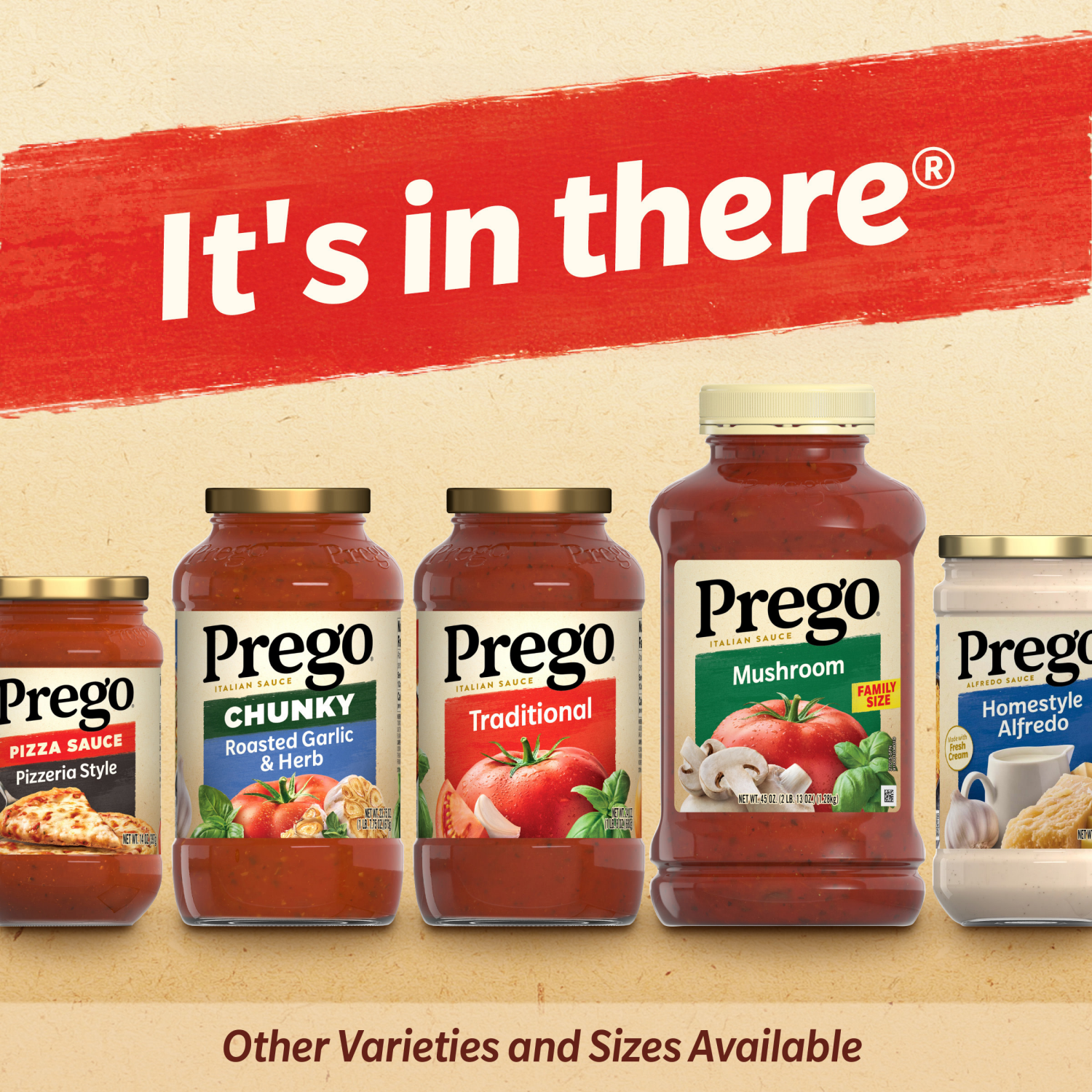 slide 8 of 8, Prego Cremini Pomodoro With Roasted Garlic Pasta Sauce, 23.5 oz Jar, 23.500 oz