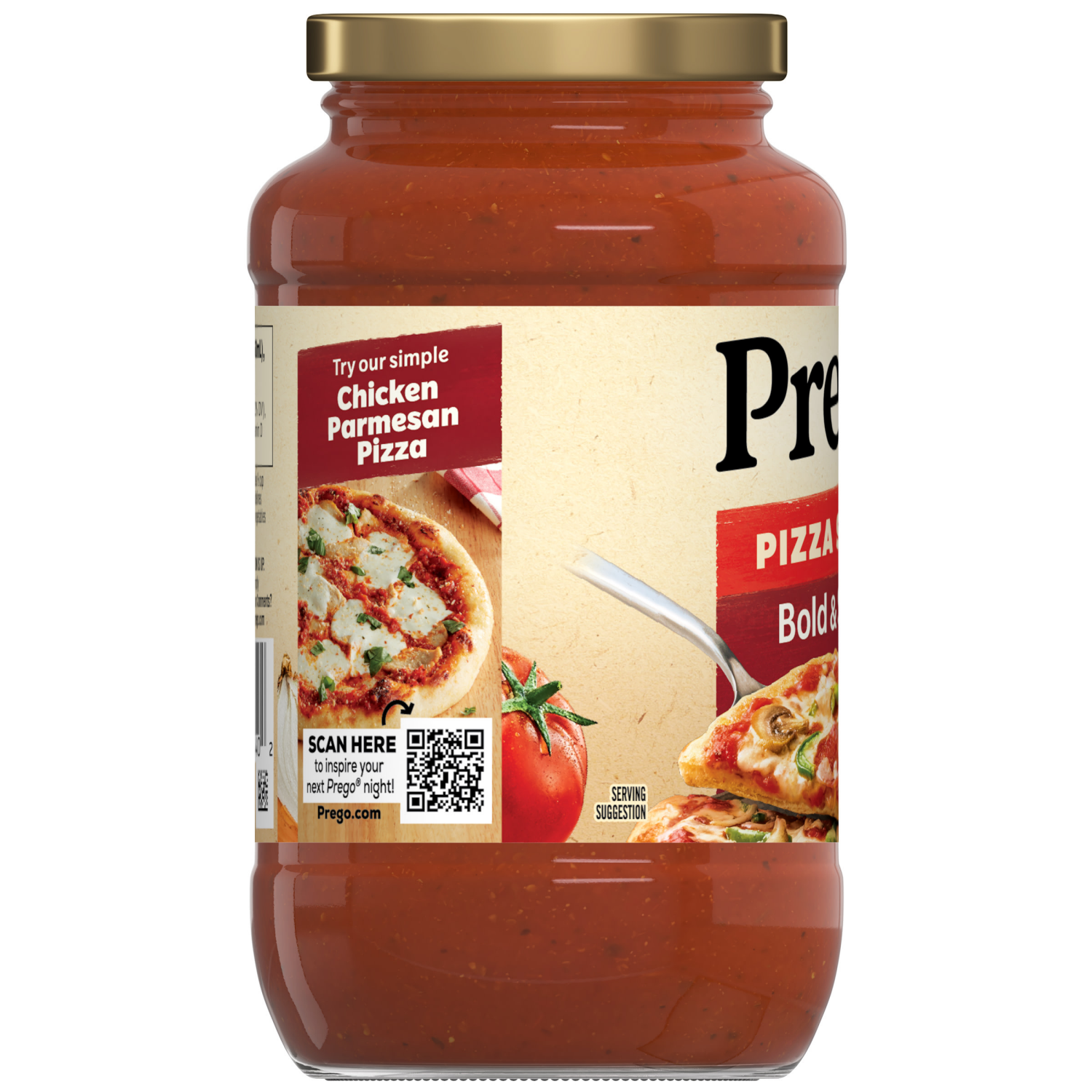 slide 3 of 8, Prego Bold and Spicy Pizza Sauce, 14 oz Jar, 14.000 oz