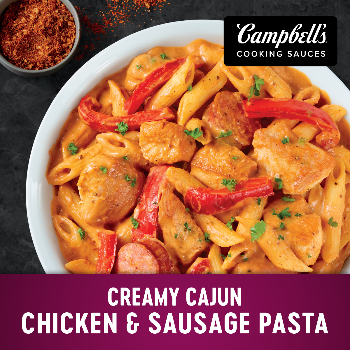 slide 6 of 8, Campbell's Creamy Cajun Sauce, 11.000 oz