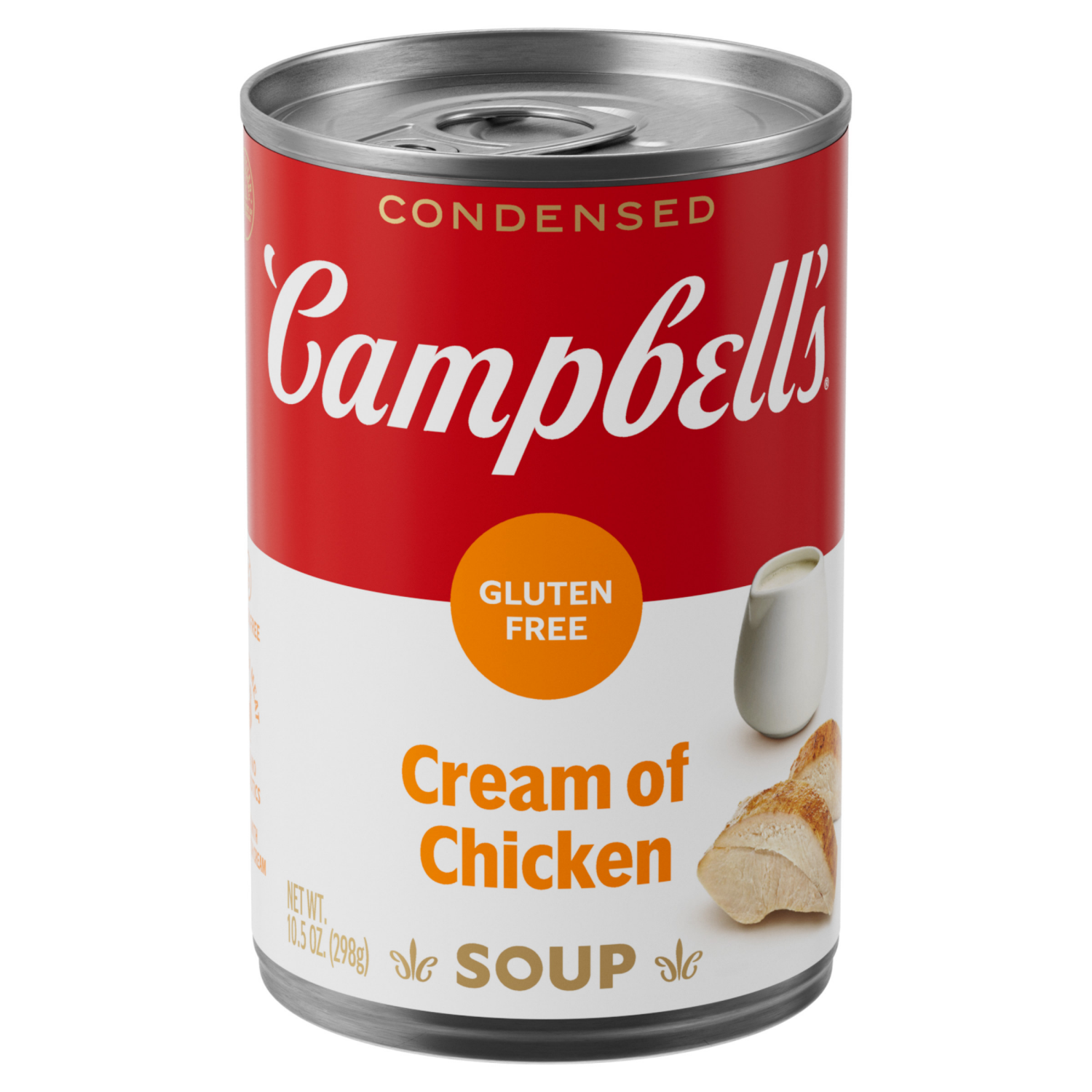 slide 1 of 7, Campbell's Condensed Gluten Free Cream of Chicken Soup, 10.5 oz Can, 10.5 oz