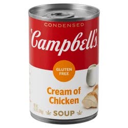 Campbell's Condensed Gluten Free Cream of Chicken Soup, 10.5 oz Can